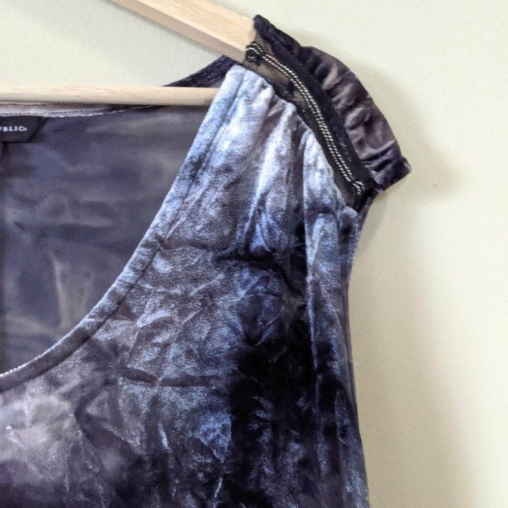 Rock & Republic Tie Dye Velvet Sleeveless Top_3